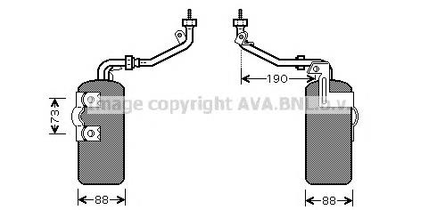 Osuszacz klimatyzacji BP4K61501A Mazda
