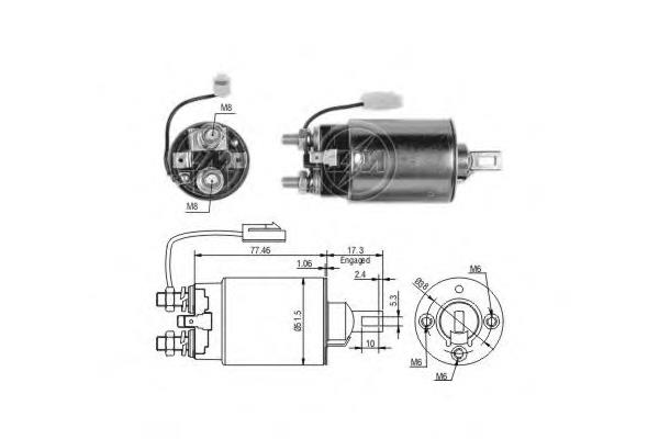 821824760 Mazda elektromagnes rozrusznika