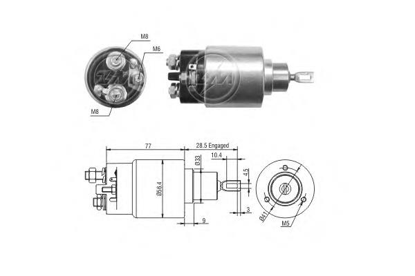 Elektromagnes rozrusznika SsangYong Kyron 2 