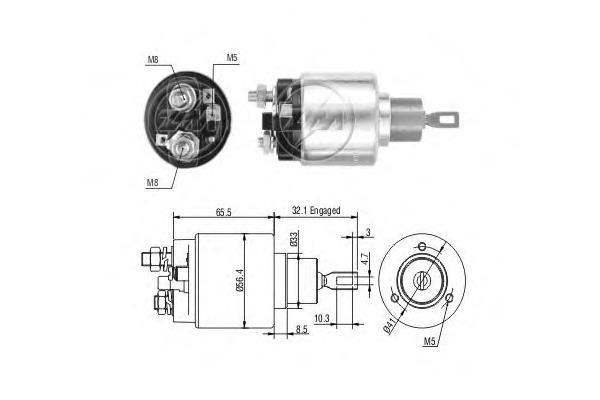 Elektromagnes rozrusznika Mercedes A0001527310 cena, od 3,45 USD