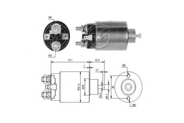 Elektromagnes rozrusznika ZM699 ERA