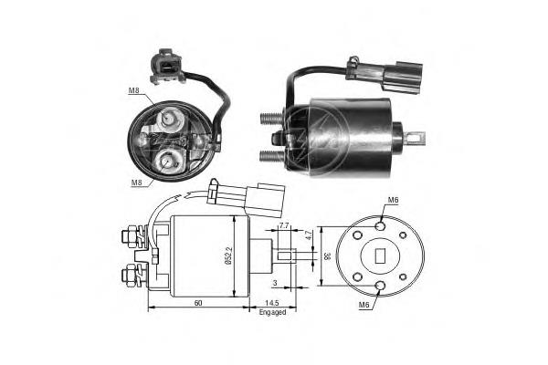 Elektromagnes rozrusznika 668156 WAI