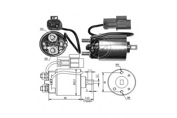 Elektromagnes rozrusznika WAI 668123 cena, od 27,94 USD