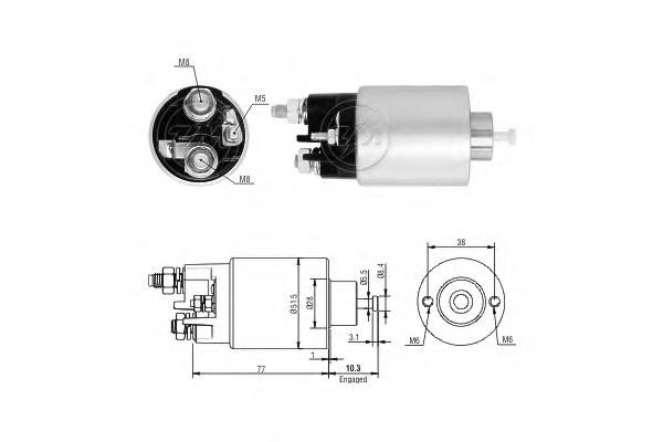 ZM5993 ERA elektromagnes rozrusznika