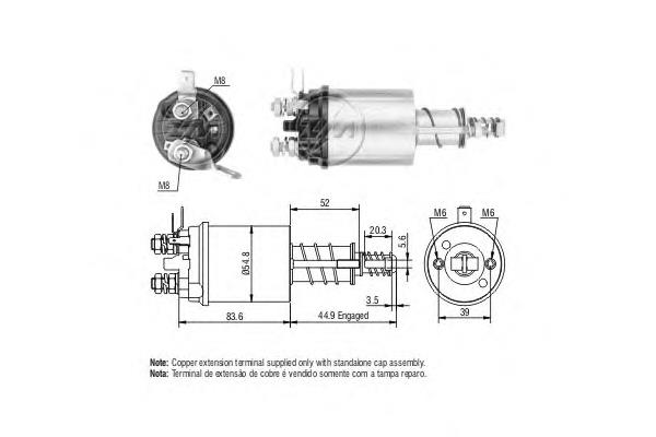 ZM613 ZM Elektromagnes rozrusznika