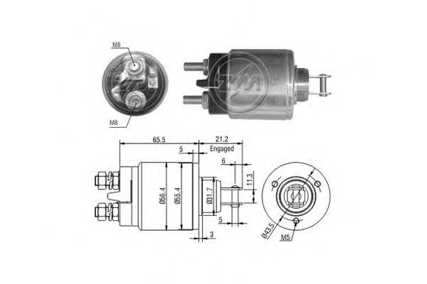 Elektromagnes rozrusznika ВАЗ 2114 hatchback (2003 - 2013) cena, od 11,12 USD