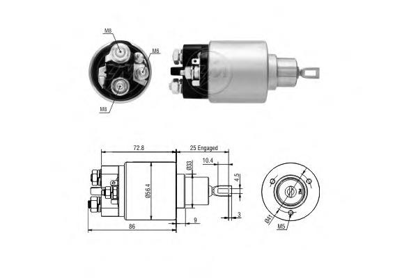 A0011522810 Mercedes elektromagnes rozrusznika