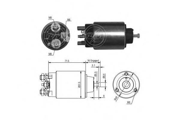 10476117 CRB elektromagnes rozrusznika