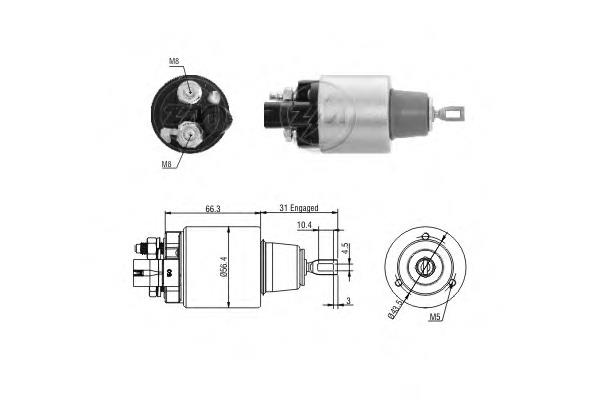 SS0050 As-pl elektromagnes rozrusznika