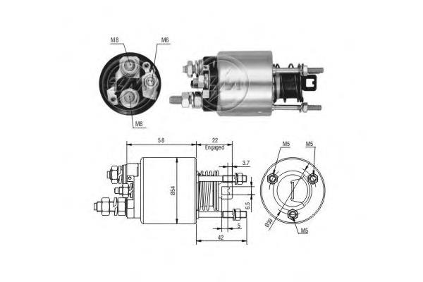 Do koszyka 9948663 Fiat/Alfa/Lancia Elektromagnes rozrusznika