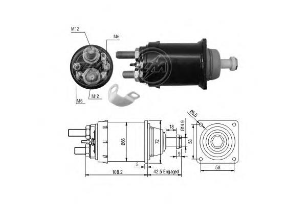 Elektromagnes rozrusznika do MERCEDES BENZ TRUCK TRUCK ACTROS ()