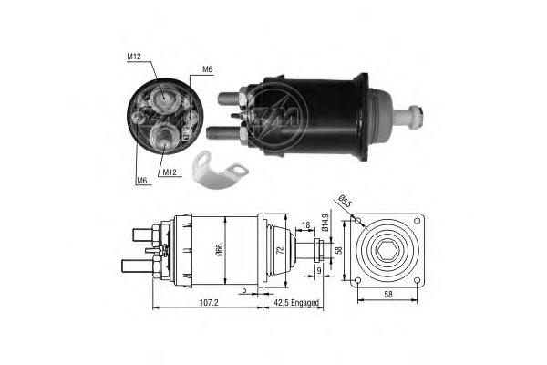 Elektromagnes rozrusznika Mitsubishi M004T95481 cena, od 69,58 USD