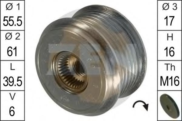 Koło pasowe alternatora VAG 028903119M