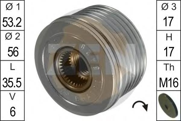 Koło pasowe alternatora LUK 535007410