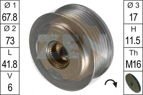 Koło pasowe alternatora VAG 021903119K cena, od 38,91 USD