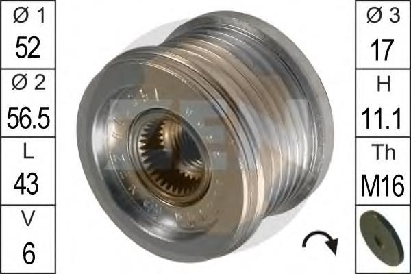 Koło pasowe alternatora 231516N20B Nissan/Infiniti
