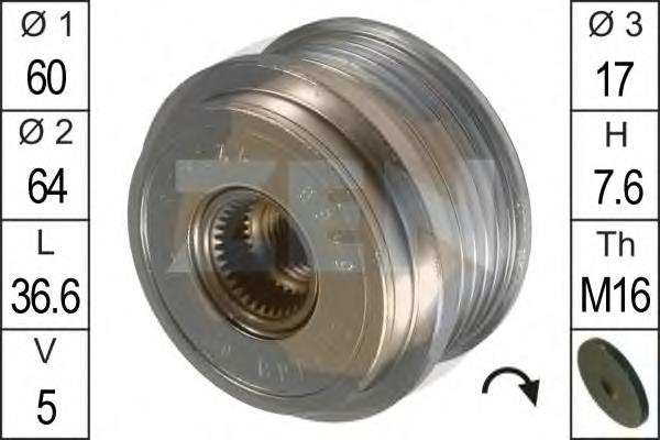 373214X301 Hyundai/Kia Koło pasowe alternatora