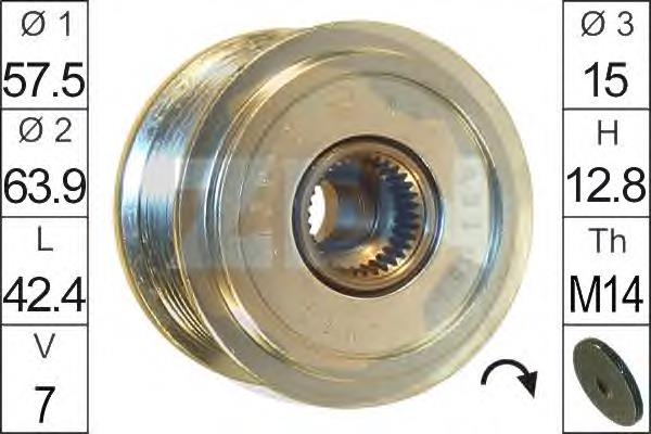 Koło pasowe alternatora Toyota Land Cruiser