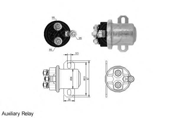 ZM3409 ERA elektromagnes rozrusznika