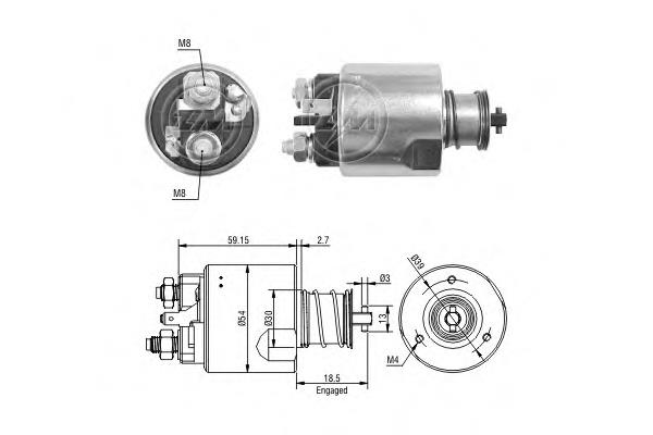 ZM3491 ERA elektromagnes rozrusznika