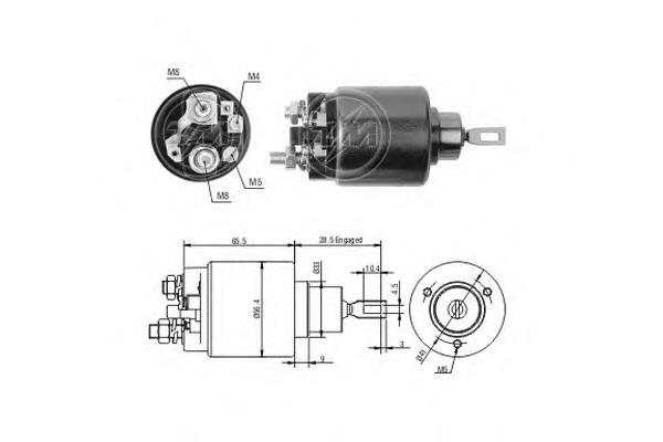 Elektromagnes rozrusznika Mercedes A0011521110 cena, od 19,47 USD
