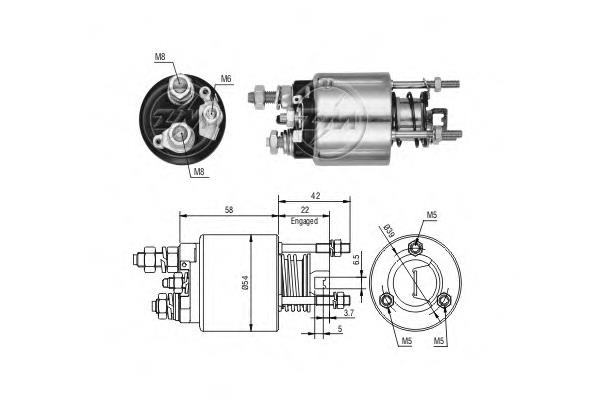 Elektromagnes rozrusznika ZM2595 ERA