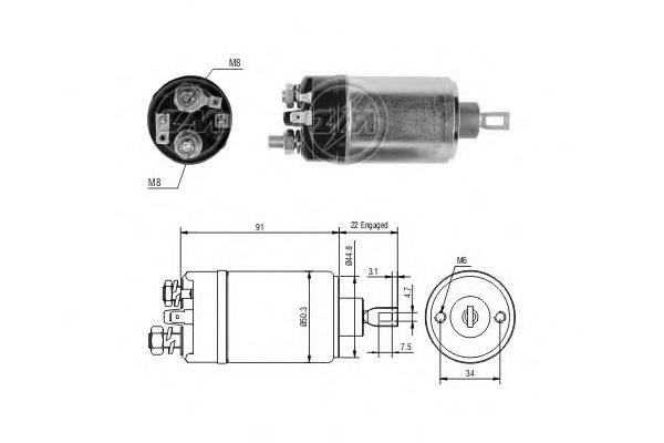 Elektromagnes rozrusznika ZM524 ERA