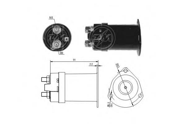 Elektromagnes rozrusznika ZM555 ERA