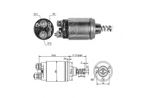 ZM542 ERA Elektromagnes rozrusznika