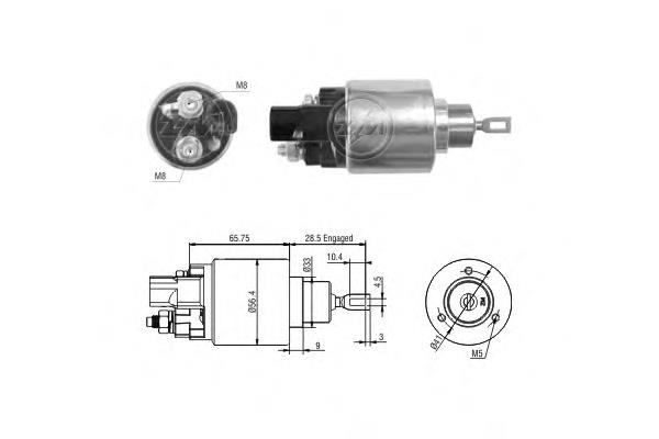 Elektromagnes rozrusznika Toyota Hilux ulec poprawie (KUN25) (2005 - 2015) cena, od 32,10 USD