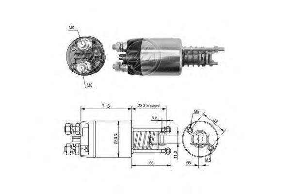 9936054 Fiat/Alfa/Lancia elektromagnes rozrusznika