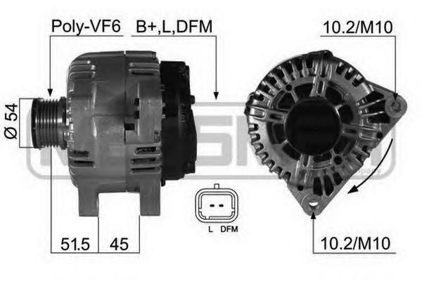 Do koszyka 101528 Febi Alternator