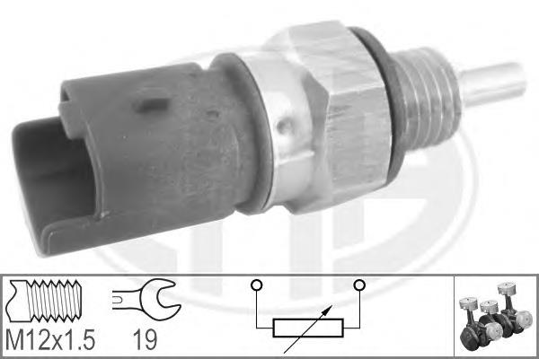 Czujnik temperatury płynu chłodzącego 1608484280 Peugeot/Citroen