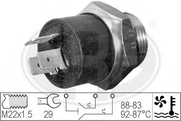 Czujnik temperatury płynu chłodzącego (włączenia wentylatora chłodnicy) Peugeot/Citroen 126417 cena, od 26,32 USD