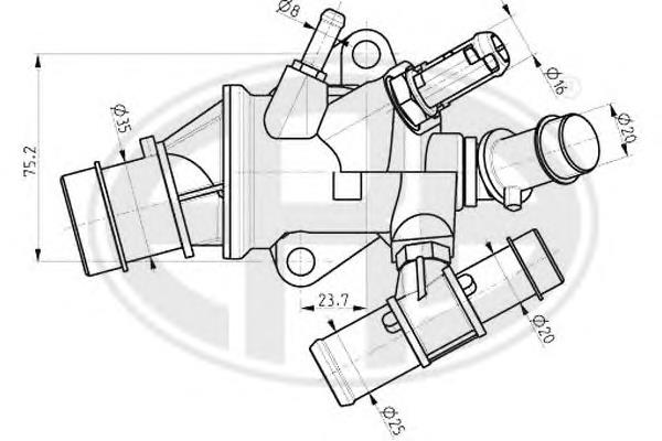 Termostat 683288J Vernet