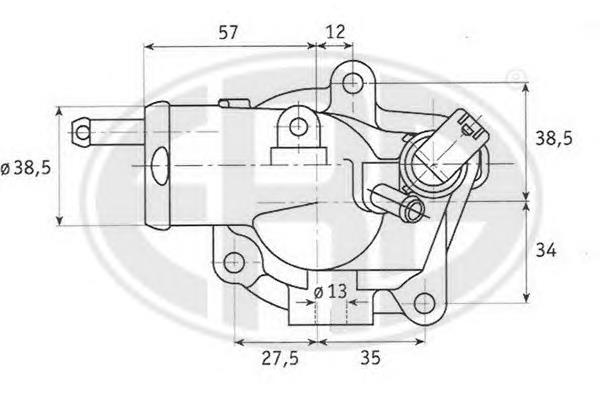 Obudowa termostatu Denso DTM92500