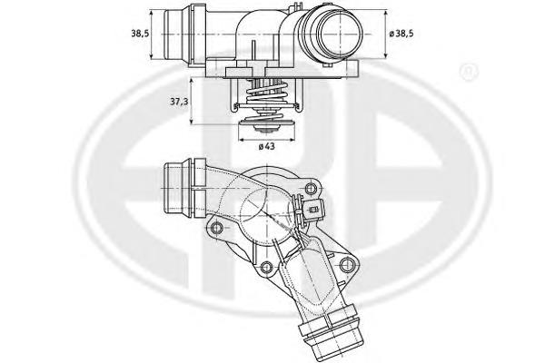 Do koszyka 352317100170 Magneti Marelli Termostat