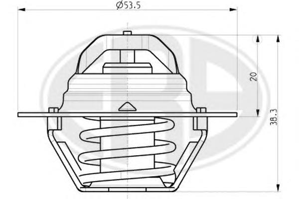 Termostat Mitsubishi M863985 cena, od 8,29 USD