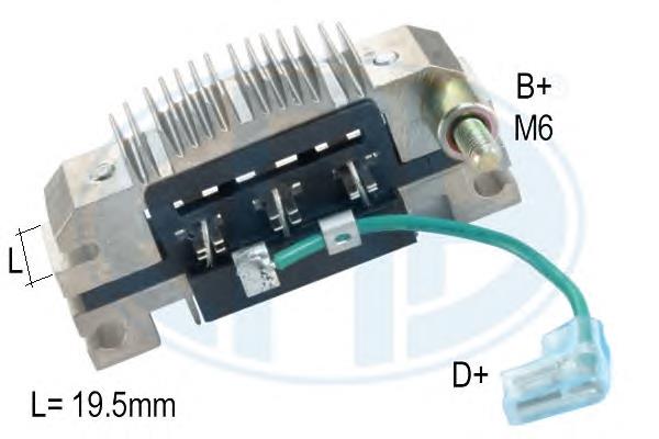 Mostek prostowniczy alternatora = Moster diodowy alternatora Alfa Romeo Giulietta (116)