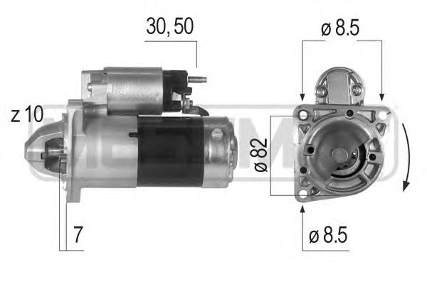 Rozrusznik 6202074 Opel