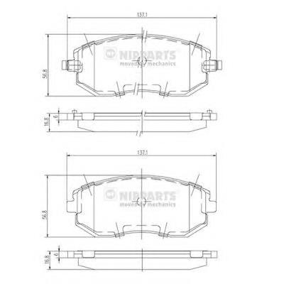 26296FJ020 Subaru Klocki hamulcowe przednie tarczowe