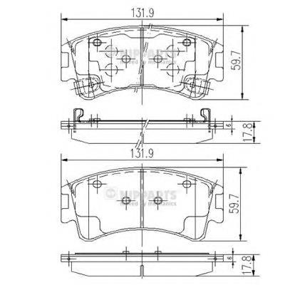G2YS3323ZB Mazda Klocki hamulcowe przednie tarczowe