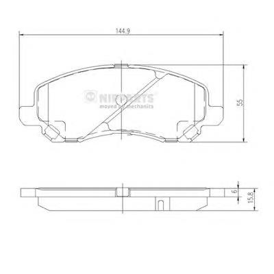 Klocki hamulcowe przednie tarczowe 4605A879 Mitsubishi