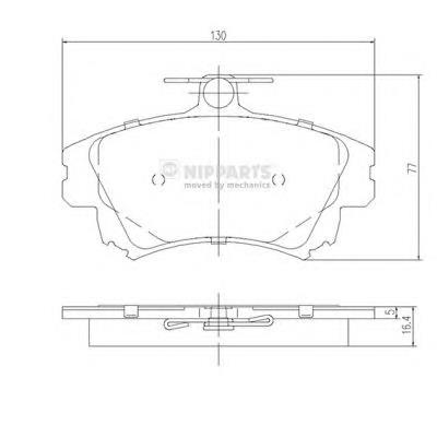 Klocki hamulcowe przednie tarczowe Mitsubishi MZ690339