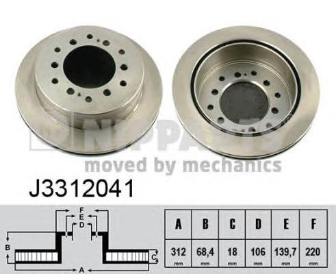 Tarcza hamulcowa tylna 4243160130 Toyota
