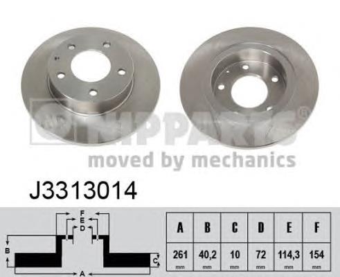 Tarcza hamulcowa tylna Mazda GA5Y26251ABCD