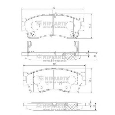 0K9D03328Z Hyundai/Kia Klocki hamulcowe przednie tarczowe