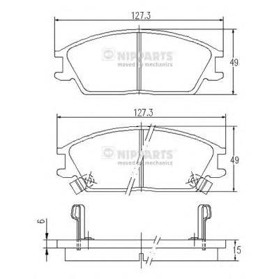 Klocki hamulcowe przednie tarczowe Hyundai/Kia 5810125A20 cena, od 14,41 USD