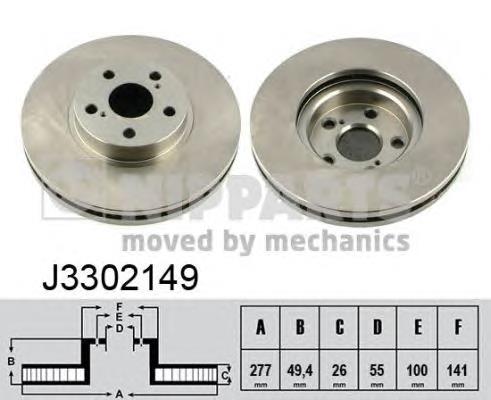 Tarcza hamulcowa przednia 43512YZZAG Toyota