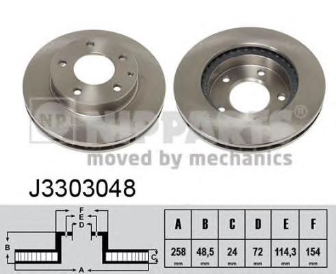 Tarcza hamulcowa przednia GA4Y3325XH Mazda